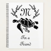 Silhouette der Schwarzmeerschildkröte Planer (Vorderseite)