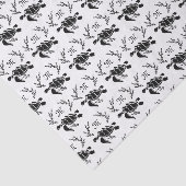 Silhouette der Schwarzmeerschildkröte Seidenpapier (Ausschnitt)