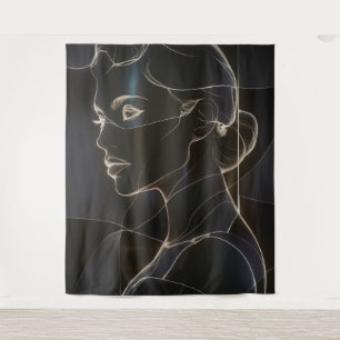 "SILHOUETTE DER SERENITÄT - DIE UNSICHTBARE FRAU V WANDTEPPICH
