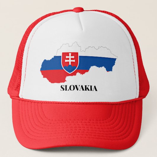 Silhouette DER SLOWAKEI, ETIKETT Truckerkappe (Vorderseite)