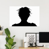 Silhouette der Spikes Poster (Heimbüro)