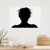 Silhouette der Spikes Poster (Küche)