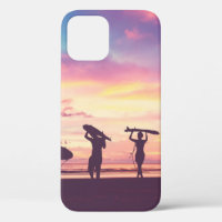 Silhouette der Surfer