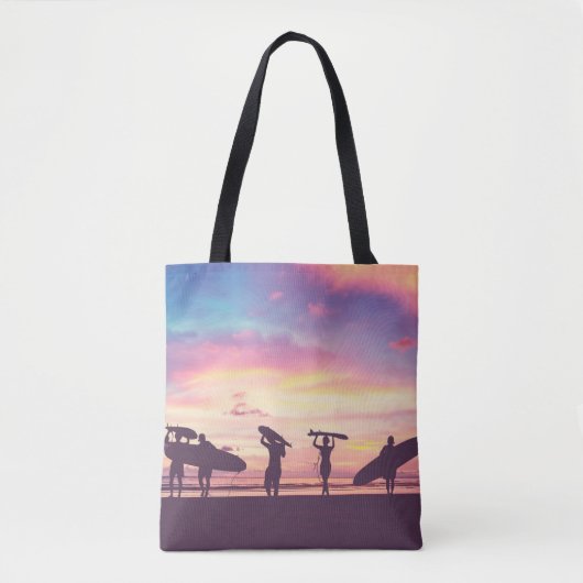 Silhouette der Surfer Tasche (Vorderseite)
