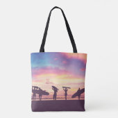 Silhouette der Surfer Tasche (Rückseite)