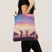 Silhouette der Surfer Tasche (Von Nahem)