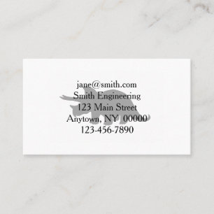 Silhouette der Triceratops - Wählen Sie die Hinte Visitenkarte