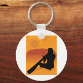 Silhouette der Ureinwohner Schlüsselanhänger (Vorderseite)