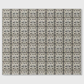 Silhouette der verzauberten Schwarzen Hirsche Geschenkpapier (Flach)