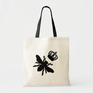Silhouette der Vintagen Chic Queen Bee Tragetasche