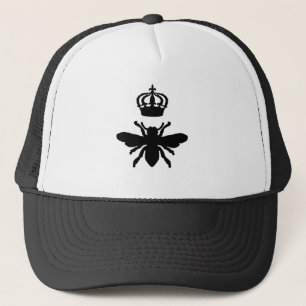 Silhouette der Vintagen Chic Queen Bee Truckerkappe