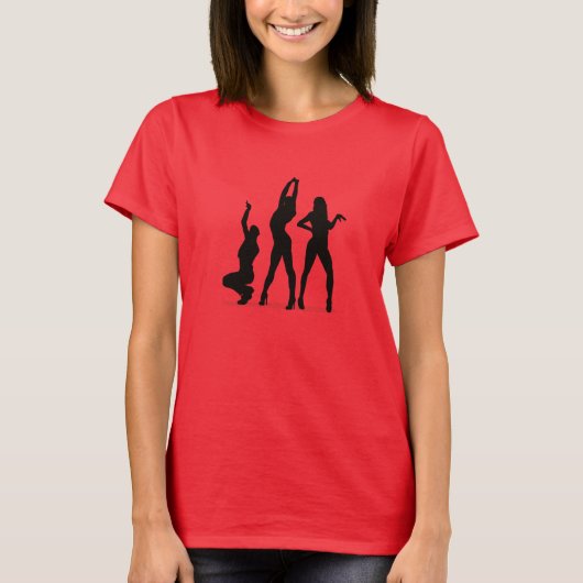Silhouette der Vogue-Tänzer T-Shirt (Vorderseite)