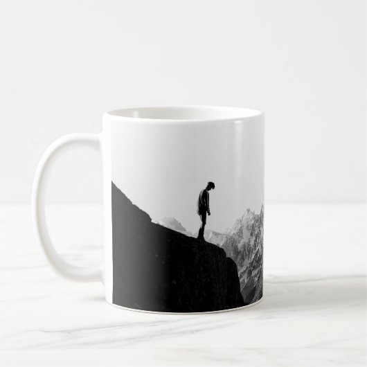 SILHOUETTE DER VOR DEM KAFFEETASSE (Links)