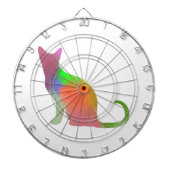 Silhouette der Wasserfarbe Dartscheibe (vorne)