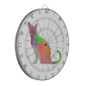 Silhouette der Wasserfarbe Dartscheibe (Vorderseite Links)