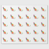 Silhouette der Wasserfarbe Geschenkpapier (Flach)