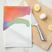 Silhouette der Wasserfarbe Handtuch (Viertel Falte)