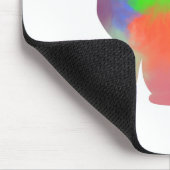 Silhouette der Wasserfarbe Mousepad (Ecke)