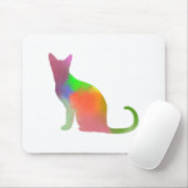 Silhouette der Wasserfarbe Mousepad (Mit Mouse)