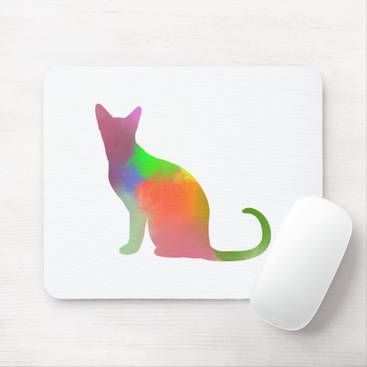 Silhouette der Wasserfarbe Mousepad (Mit Mouse)