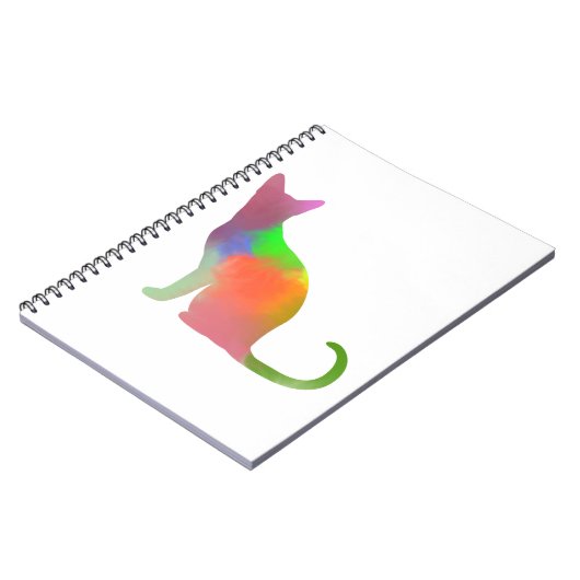 Silhouette der Wasserfarbe Notizblock (Linke Seite)