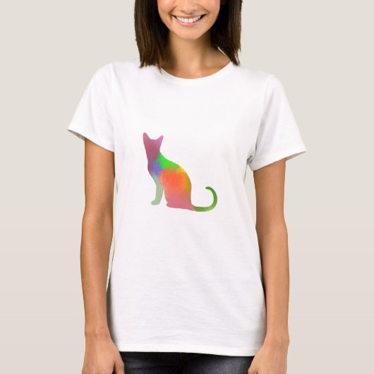 Silhouette der Wasserfarbe T-Shirt (Vorderseite)
