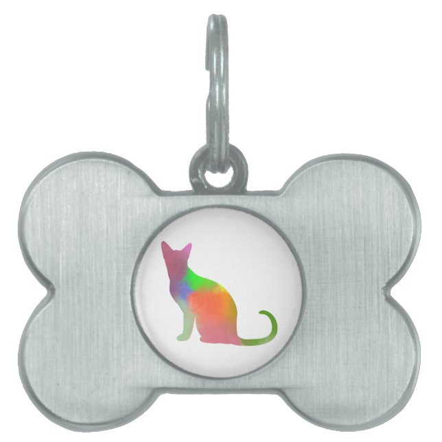 Silhouette der Wasserfarbe Tiermarke (Vorderseite)