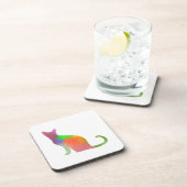 Silhouette der Wasserfarbe Untersetzer (Rechte Seite)