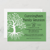 Silhouette der Wiedersehen-Produktfamilie "Sage Gr Einladungspostkarte (Vorne/Hinten)