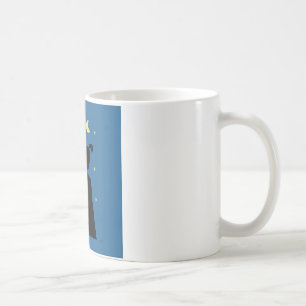 Silhouette der Ziege auf dem Berg Kaffeetasse