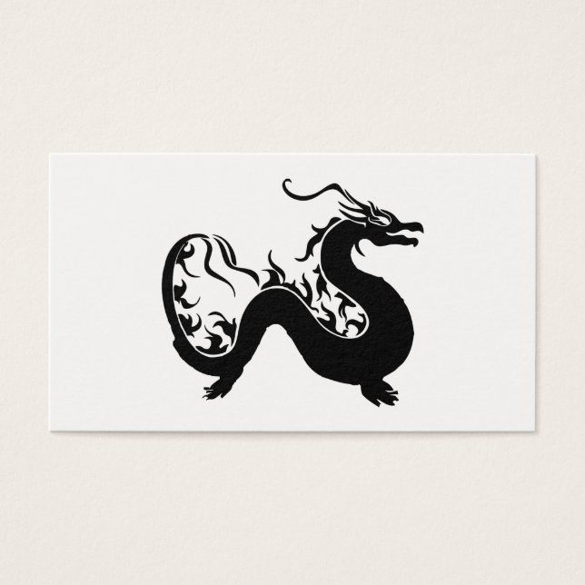 Silhouette des asiatischen Drachen (Vorderseite)
