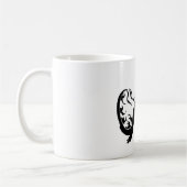 Silhouette des asiatischen Drachen Kaffeetasse (Links)