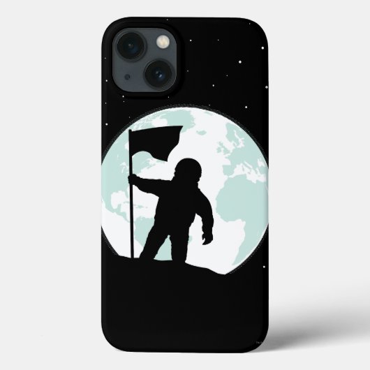 Silhouette des Astronauten Case-Mate iPhone Hülle (Rückseite)