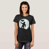 Silhouette des Astronauten T-Shirt (Vorne ganz)
