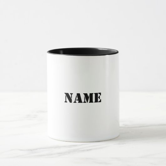 Silhouette des Bauarbeiters Name Tasse (Zentrum)