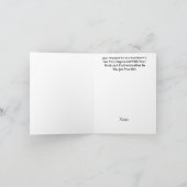 Silhouette des Bauleiters dank Karte (Innenseite)