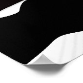 Silhouette des Blues-Spielers mit einem Scheinwerf Poster (Ecke)