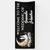 Silhouette des Bräutigams der Himmelsmonde Banner (Vertikal)