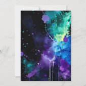 Silhouette des Dino mit Dinosaurier-Abend Einladung (Rückseite)