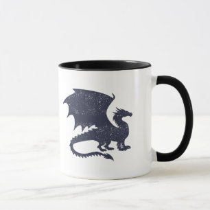 Silhouette des Drachens - Hintergrundfarbe auswäh Tasse
