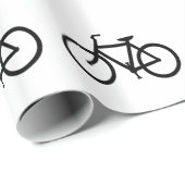 Silhouette des Fahrrades Geschenkpapier (Rolleneckpunkt)