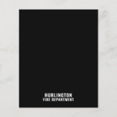 Silhouette des Feuerwehrmanns, Einstellung des Feu Flyer (Hinten)