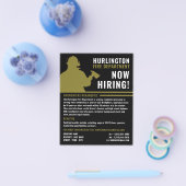 Silhouette des Feuerwehrmanns, Einstellung des Feu Flyer (Einzeln)