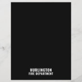 Silhouette des Feuerwehrmanns, Einstellung des Feu Flyer (Hinten)