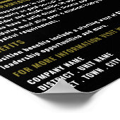 Silhouette des Feuerwehrmanns, Einstellung des Feu Poster (Ecke)