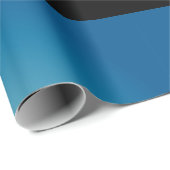 Silhouette des Flugzeugs bei Nacht Geschenkpapier (Rolleneckpunkt)