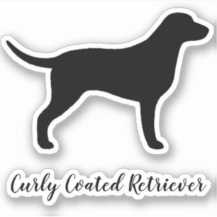 Silhouette des geschliffenen Retriever Aufkleber