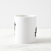 Silhouette des großen Dänen Kaffeetasse (Mittel)