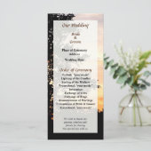 Silhouette des Hochzeitsprogramms für Bäume Programm (Stehend Vorderseite)