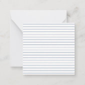 Silhouette des Hundes mit blauer und weißer Hülle  Mitteilungskarte (Rückseite)